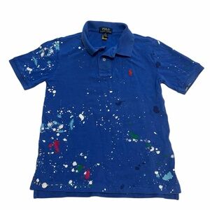 Polo by Ralph Lauren Kids Blue Splatter Polo